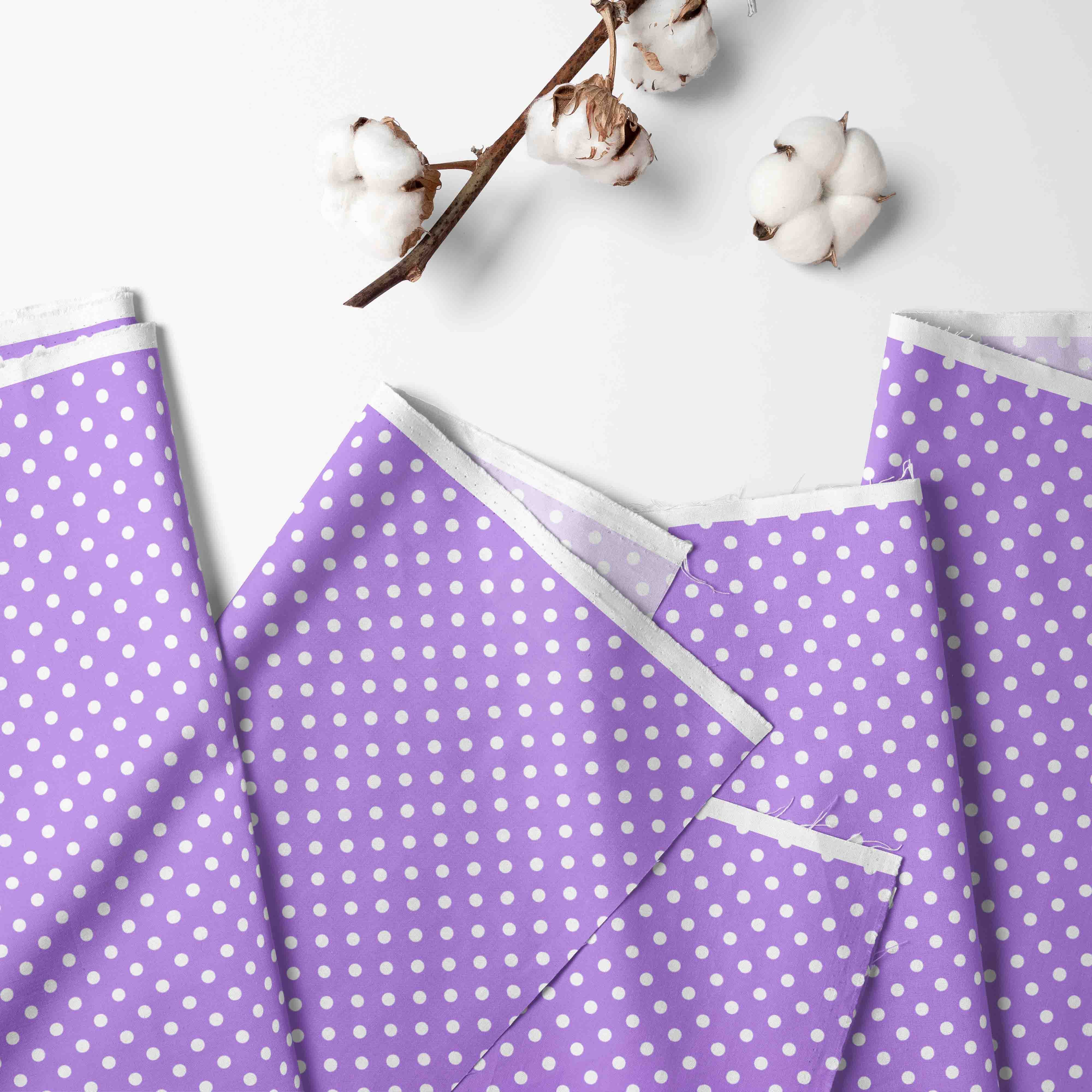 Bacati - Pin Dots Purple Toddler Bedding/Sheet Set 100% Cotton Percale
