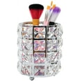 thumbnail image 1 of 1 Pack Crystal Makeup Brush Holder Multifunctional Eyebrow Pencil Eyeliner Makeup Container Office Supplies Storage Container Exquisite Practical Beauty Makeup Tools Storage Box, 1 of 5