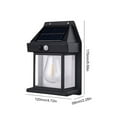 thumbnail image 3 of DVKPTBK Solar LED Outdoor Wall Lantern, 3 of 7