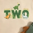 thumbnail image 6 of mgoYE Toddler Baby Boy 1st 2nd Birthday Outfit Dinosaur Short Sleeve T-Shirt Tops Shorts Set Summer Clothes(Green,18-24 Months), 6 of 7