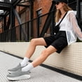 thumbnail image 6 of Men Women Slip On Running Shoes Unisex Adult Lightweight Breathable Flying Woven Mesh Walking Sneakers Non Slip Cushioned Casual Trainers for Daily Wear Outdoor Workout, 6 of 7
