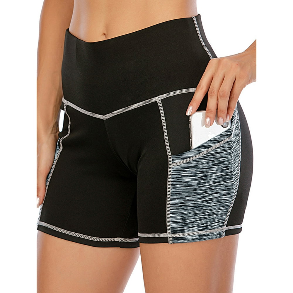 yoga shorts with side pockets