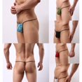 thumbnail image 4 of Mens Mesh Pouch  T-back Ropa Interior Calzoncillos Negro M Salvador Tanga de malla para hombre, 4 of 10