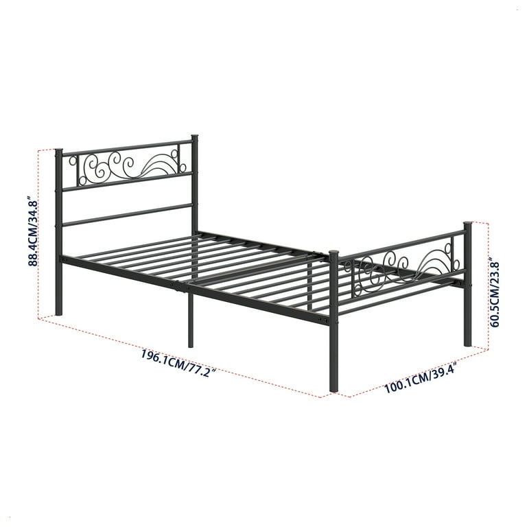 Single sales metal cot