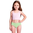 thumbnail image 3 of OSOLU Girls Swimsuit Bikini Bottoms Solid Color Quick-Dry Sun Protection Kids Toddler Girl Bathing Suit Briefs Bottom 2-8Y Soft Beachwear, 3 of 9