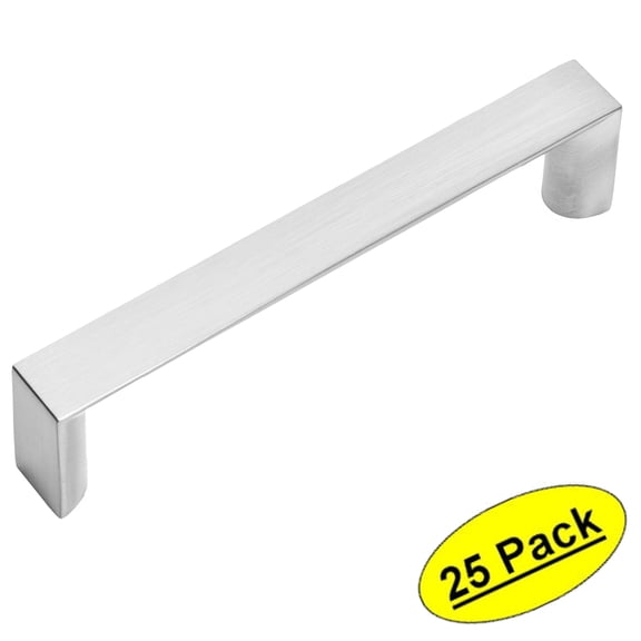 25 Pack - Cosmas 3133-96SN Satin Nickel Contemporary Cabinet Hardware Handle Pull - 3-3/4" Inch (96mm) Hole Centers