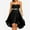 Black, variant on Sexy Women Fashion Off Shoulder Lace Strapless Chiffon Dress Plus Size Casual Sleeveless Mini Prom Party Evening Dresses