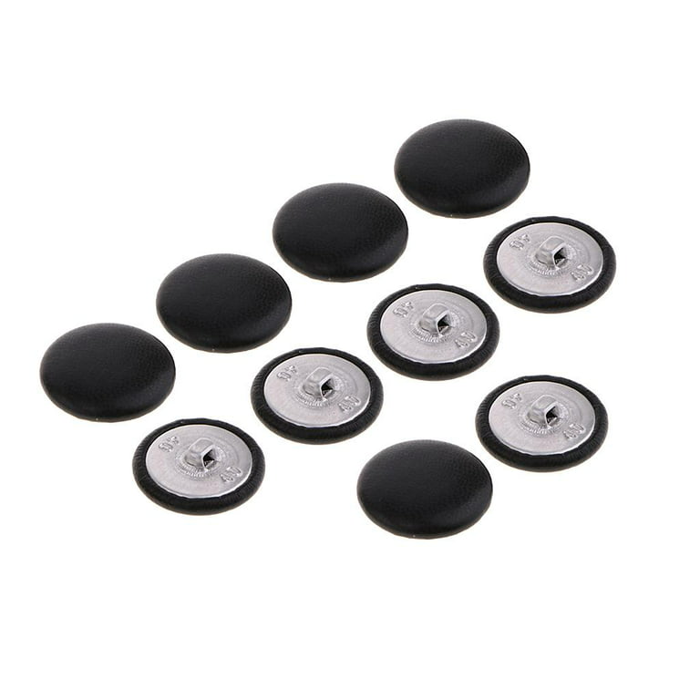 10 Pcs Upholstery Buttons Synthetic Leather Covered, Upholstery Leather  Button 