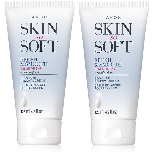 Avon Avon Skin So Soft Fresh Smooth Body Hair Removal Cream For Sensitive Skin With Meadowfoam Set Of 2 Walmart Com Walmart Com