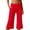 Red, variant on ibiyuan Gaucho Pants for Women High Waist Wide Leg Palazzo Pants for Women Stretchy Womens Trousers Drawstring Womens Lounge Pants Summer Beach Vacation
