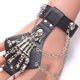 thumbnail image 3 of Brazalete de cadena con remache de mano de calavera de aleación de punk rock ER, 3 of 4