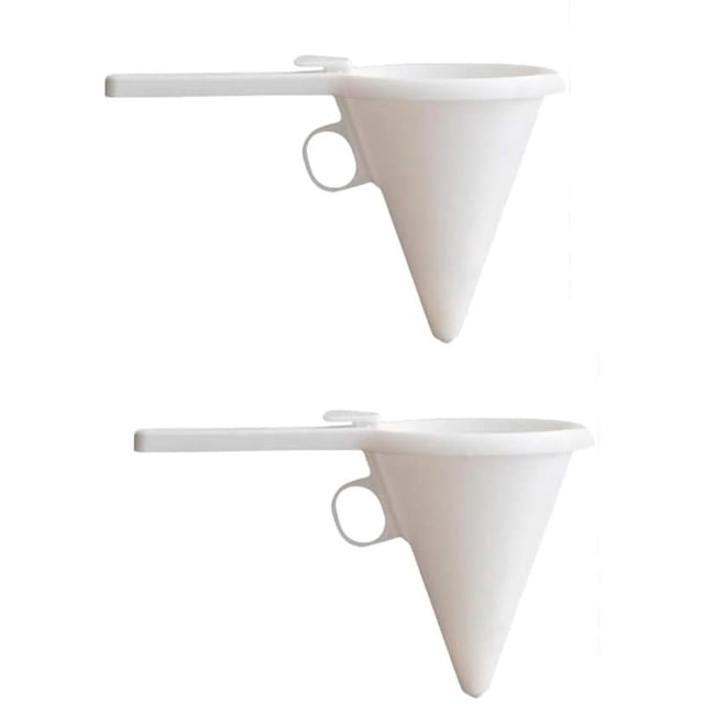 2PCS Chocolate Cream Funnel Hand-held Pour Icing Candy Transferring Tools Pastry Mold Batter Dispenser Funnel