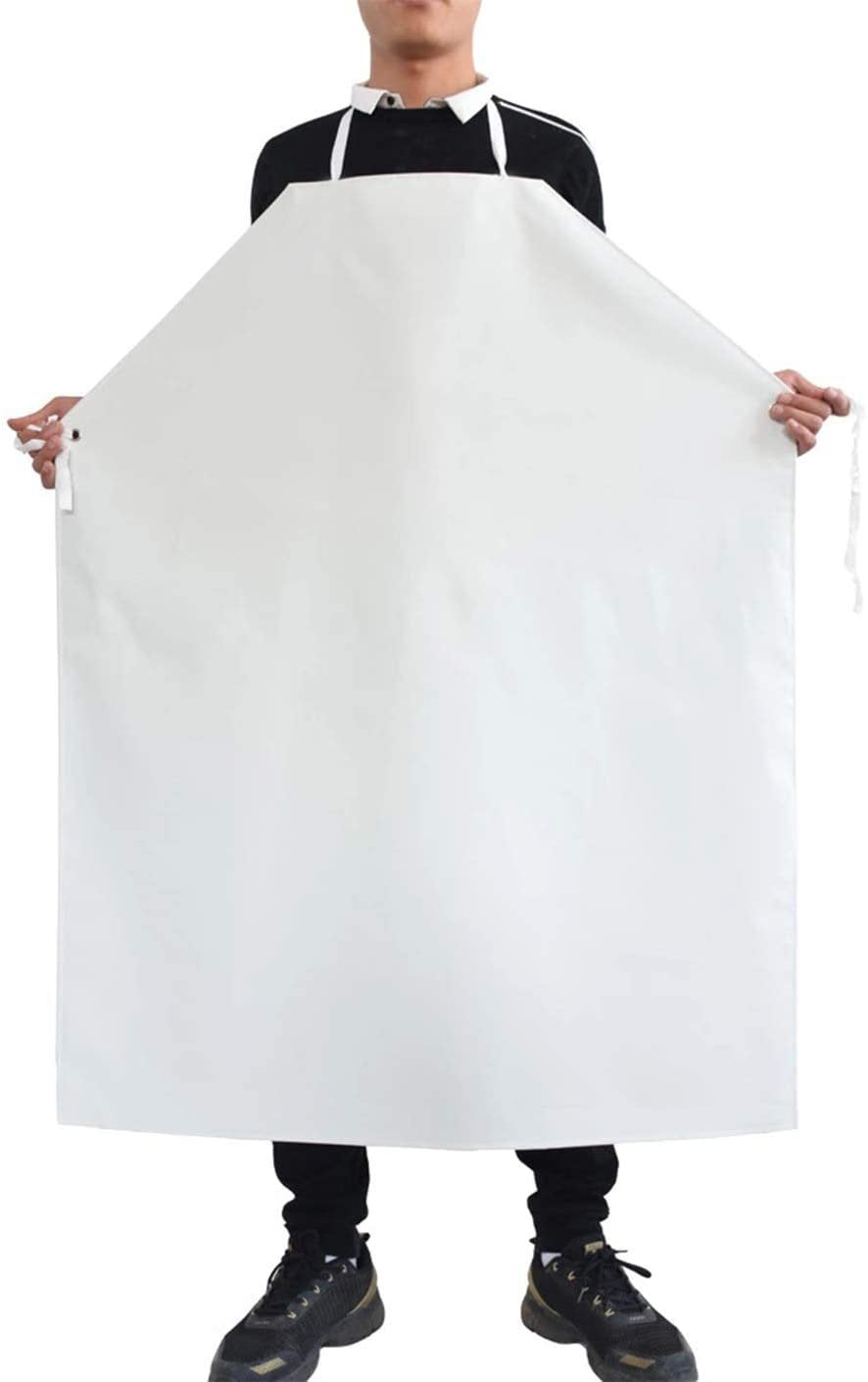 WHITE POLYTHENE PLASTIC APRONS SEALED PACKAGING 100 X APRONS DISPOSABLE BLUE