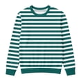 thumbnail image 5 of Boys Striped Long Sleeve Crewneck Sweatshirt Kids Casual Pullover Tops Clothes, 5 of 6
