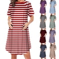thumbnail image 1 of Sentmoon Robe de Maternité à Col Rond Coupe Régulière Extensible Robes d'Été pour Femmes avec Imprimé Manches Courtes 2026 Bohème avec Fermeture Éclair Robe Maxi pour Femmes Élégante pour le Gym et l'Entraînement Rouge P, 1 of 4