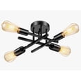 thumbnail image 1 of Lámpara De Techo Negro Colgantes Decorativas 4 Luces Modelo Negro, 1 of 4