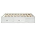 thumbnail image 5 of Bellemave Full Beds with 6 Storage Drawers, Wood Full Size Platform Bed Frame with Wood Slat Support, Rustic Style Storage Bed Frame Noise-Free, No Box Spring Needed（Antique White), 5 of 9