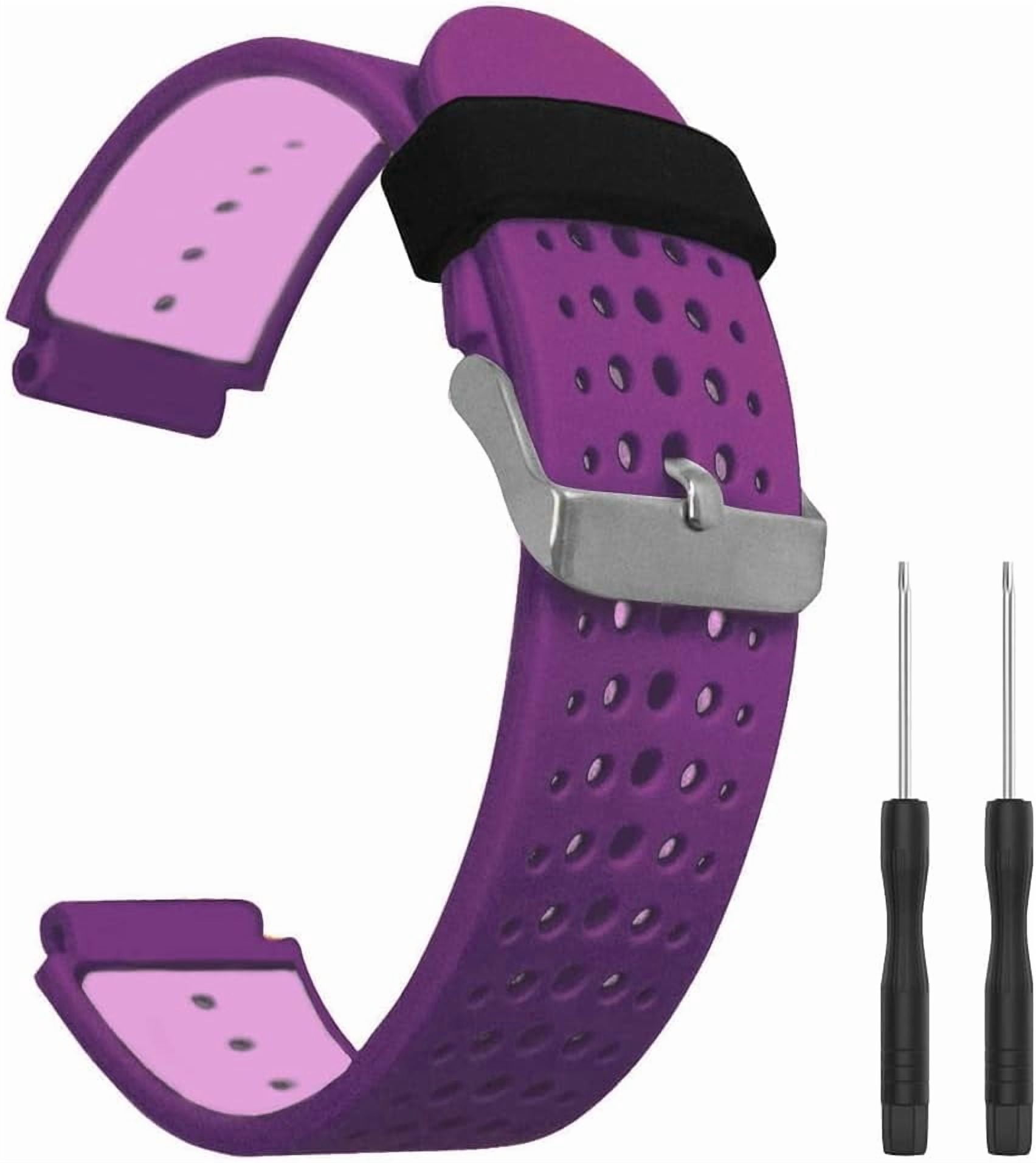 CRKMGS-Replacement Silicone Sport Watch Band for Forerunner 220 230 235 620 630 735XT Smartwatch Wrist Strap