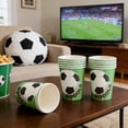 thumbnail image 1 of CaiYueKe 10 Pcs Disposable Paper Cups Football Party Theme Bulk Pack Durable Beverage Drinkware for Sports Events Tailgating Game Day Celebrations and Gatherings, 1 of 6