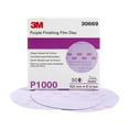 thumbnail image 2 of 3M Hookit Purple Finishing Film Abrasive Disc 30669, 6 in, 1000+ Grade, 50 Pack, Clear Coat Sanding, Paint Finishing, Defect Removal, Long Lasting, 2 of 9