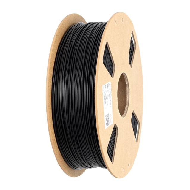 Filamento para impresora 3D PLA Plus negro, 1,75 mm, 1 kg, HZST3D