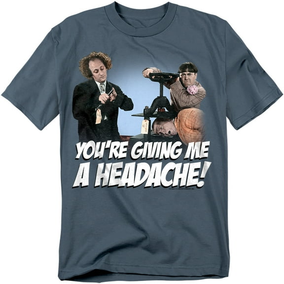Three Stooges T-Shirt Headache Unisex Graphic Tee For Men & Women