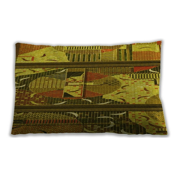 Ahgly Company Indoor Rectangular Contemporary Lumbar Throw Pillow, 13 inch by 19 inch
