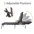 thumbnail image 7 of Crestlive Products Dark Gray Adjustable Steel Chaise Lounge Chairs Set of 2, 7 of 7