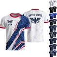 thumbnail image 2 of 2026 New USA Soccer Jersey Mens, United States Jersey Soccer, Crew Neck Short Sleeve Sport Tee for Retro Streetwear Top for Adult(Gray, M), 2 of 4
