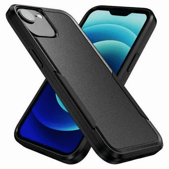 Entronix Heavy Duty Sleek Case for iPhone 16e, Shockproof AntiDrop Hybrid Protection, Black