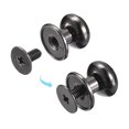 thumbnail image 4 of Unique Bargains Rivets à Tétine à Tête Boule 10 mm à Vis, Lot de 50 Rivets à Bouton à Tête Ronde, Noir Métallique, 4 of 7