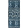 thumbnail image 2 of ReaLife Rugs Machine Washable Moroccan Blue Eco-friendly Recycled Fiber Area Runner Rug (2'6" x 6'), 2 of 11