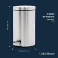 thumbnail image 4 of Bote de Basura Metalico Acero Inox Con Pedal Cocina 12L, 4 of 7