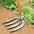 thumbnail image 2 of Garden Weeding Rake,4Teeth Carbon Steel Garden Rake,Detachable Gardening Hand Weeder Puller Tool,Manual Weeder Garden Hand Rake Tools for Lawn Loosening Planting Weeding, 2 of 8