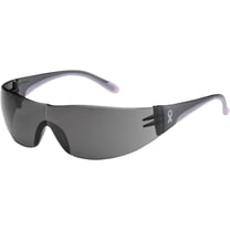 Eva, Safety Glasses, Anti-Scratch, Gray Lens, Gray, Pink Frame, Frameless
