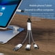 thumbnail image 3 of Cable Divisor USB Adaptador Dividido de Alimentación de Datos Cable USB C OTG Adaptador de Teléfono, para Teléfono, Portátil, Tableta, 3 of 5