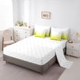 thumbnail image 5 of jejeloiu Modern Geometric Circle 7-Piece Bedding Comforter Set,White Yellow Ombre King Bedding Sets For Girls Kids Reversible, 5 of 8