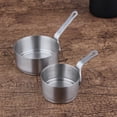 thumbnail image 3 of Redempat 2pcs Practical Sauce Pan Easy To And Versatile Stainless Steel Pan Stainless Steel Sauce Pan Simple Small Sauce Pot S 50ml 1Set, 3 of 6