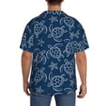 thumbnail image 3 of KLL Sea Turtle Print Men's Shirt Short Sleeve Button Down Summer Cuba Beach Shirts- 3X-Large, 3 of 5