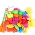 30/52 Pcs Magnetic Fishing Toys Plastic Fish Rod Set Kids Playing Water