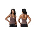 thumbnail image 2 of Gupgi Women Lace Halter Bodysuits Spaghetti Strap Backless Cami Top Summer Fitted Romper, 2 of 9