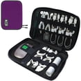 thumbnail image 1 of Bolsa organizadora de cables Luxtude Cord Organizer Travel Púrpura, 1 of 4