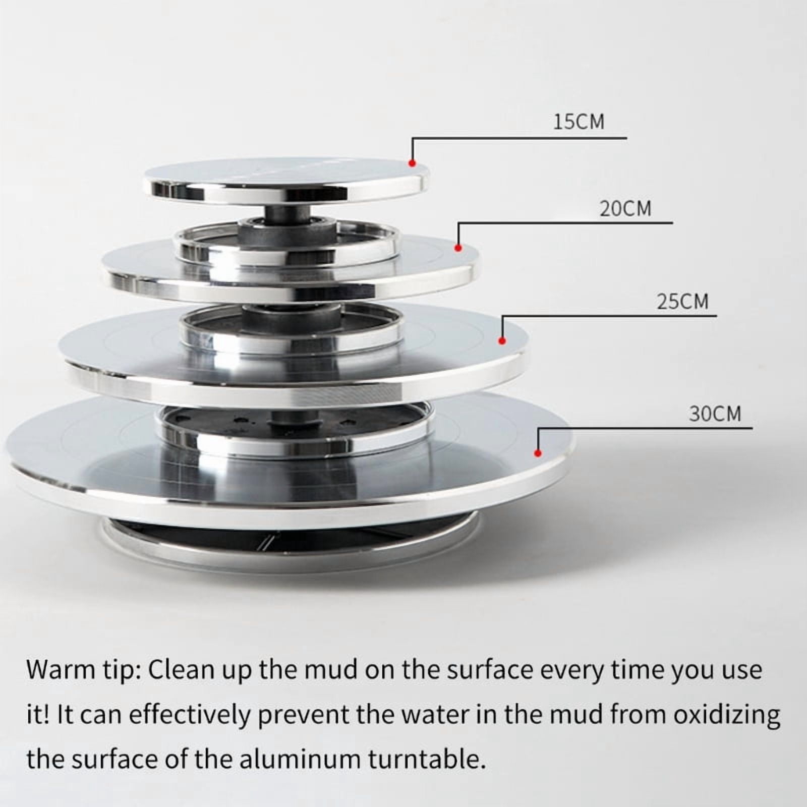 Aluminum Alloy Pottery Wheel Ceramic Turntable Sculpting Wheel Platform for Clay
