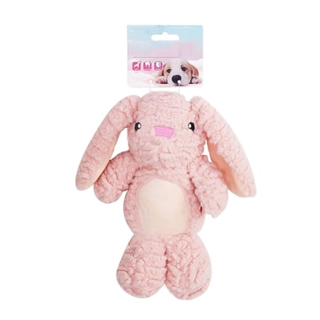 Rabbit Shaped Chew Toy Easter Unfilled Tough Pet Bunny Squeaky Indoor For Cats Dogs