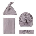thumbnail image 1 of Xihbxyly Conjunto de Manta Envolvente de Algodón Suave, Gorro Turbante y Diadema con Lazo para Bebé, Transpirable y Agradable para La Piel, Ideal Como Regalo de Baby Shower o Accesorio Fotográfico, d, 1 of 7