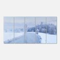thumbnail image 2 of Blue Frosty Winter Weather Panorama - Landscape Print Wall Artwork, 2 of 3