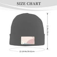 thumbnail image 3 of ZICANCN Abstract Flower Art Pink Knit Beanie Hat, Winter Cap Soft Warm Classic Hats for Men Women, Deep Heather, 3 of 8