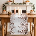 thumbnail image 2 of Table Runner 70 Inches Long for Kitchen Dining, Brown Red Eucalyptus Leaves Dresser Scarf Farmhouse, Dining Table Decorations for Wedding/Parties, Watercolor Spring Summer Botanical 13 x 70 In, 2 of 8