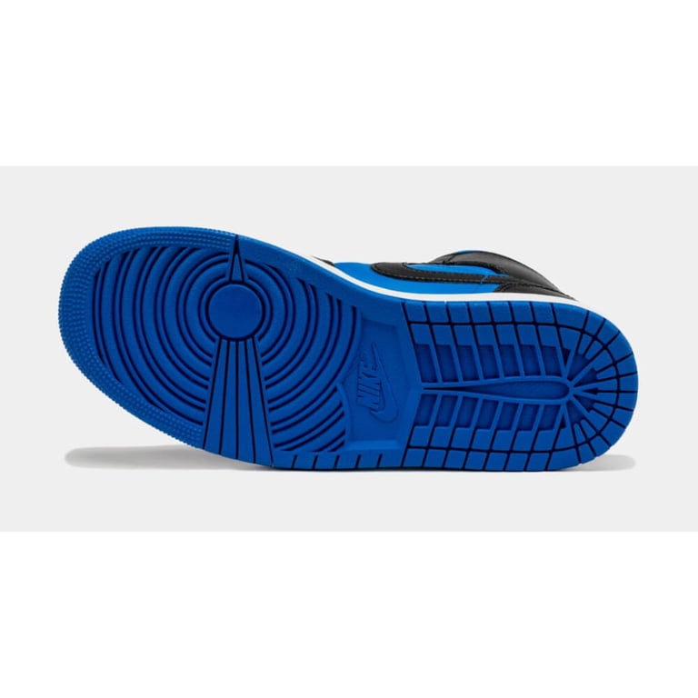 Nike Men's Air Jordan 1 Mid Shoe, Black/Royal Blue-White, Size 8.5