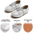 thumbnail image 5 of Toddler Flower Girl Dress Shoes - Girl Ballet Flats Party School Shoes Wedding, 5 of 6